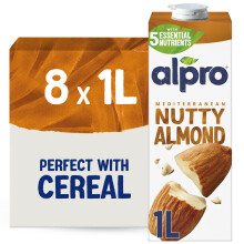 Alpro Almond Drink - Plant-Based Long Life Dairy Free & Lactose Free Milk Alternative - 1L (Pack of