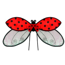 (Felt Ladybug Version, 60*35cm) Set di 2 ali di coccinella e ape per feste, costumi e accessori a tema insetti.