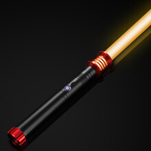 (Black and Red B, RGB-20 Colors) Zabawka kostiumowa dla dzieci Star Wars 16-kolorowy metalowy miecz świetlny 2 w 1