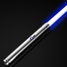 (Silver - Single Sword, 14 Colors) Miecz świetlny międzygwiezdny dla dzieci, 16-kolorowy, 2 w 1, transformujący się metalowy miecz laserowy Jedi