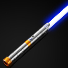 (Gray and Gold B, RGB-20 Colors) Zabawka kostiumowa dla dzieci Star Wars 16-kolorowy metalowy miecz świetlny 2 w 1
