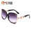 (C5 Patterned Frame with Double Brown Lenses) Versatile Pearl Women's Sunglasses 512 – Large Frame Chic 2