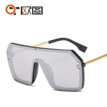 (C5 Black Frame with White Mercury Lenses) Unibody-Sonnenbrille mit Buchstabenmotiv 6998 Unisex Personalisierte Modebrille