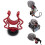 6PCS Universal Microphone Wavy Shock Mount Adapter Plastic Microphone Bracket Mount Replacement for  By-Mm1 5