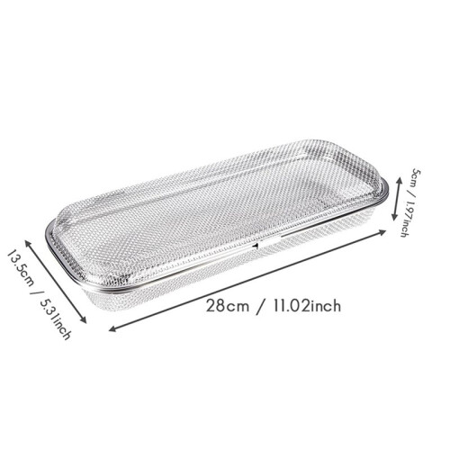 2X Dishwasher Basket, Stainless Steel Dishwasher Silverware Basket, Dishwasher Utensil Basket Rectangular Mesh 2