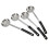 8 Pcs Portion Control Serving Spoons Portion Control Spoons Ladle Spoon, Slotted and Unslotted Portion Scoops 6oz 3