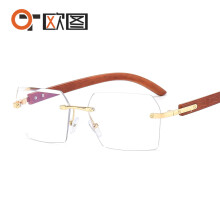 (C8 Gold Frame with Transparent Lens) CT311 Unisex-Sonnenbrille, rahmenlos, farbig, kleiner Rahmen, Promi-Style, Marken-Look