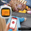 NutriChef Bluetooth BBQ Thermometer PWIRBBQ80 White Black 8