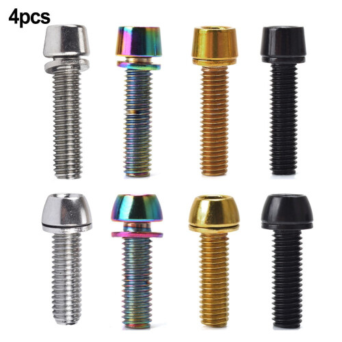 HONGDI4 τεμάχια M5x20mm M6x20mm Βίδες τιμονιού ποδηλάτου MTB 1