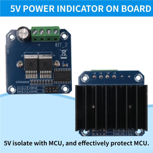 BTS7960 43A High Power Motor Driver Module/ Car Driver Module for  Current Limit 2