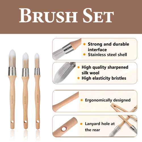 Hamilton Hamilton Prestige Synthetic Sash Brush Set 3 Pack 1