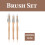 Hamilton Hamilton Prestige Synthetic Sash Brush Set 3 Pack 11