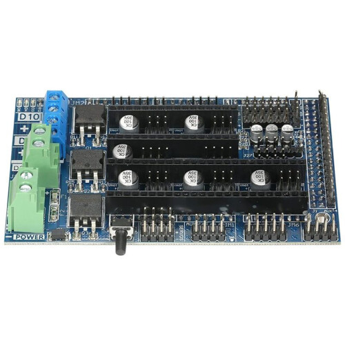 2X Ramps 1.6 Control Board, 3D Printer Controller, 4-Layer Control Panel Board with Heatsink Expansion Mainboard 2