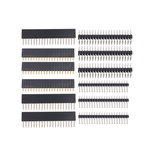 12PCS 40 Pin GPIO Header Kit 20X2 Pins Right Angle GPIO Header Socket for Raspberry Pi Zero/4B/3B+/3B/3A+ 1