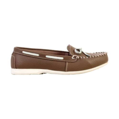 Mokassin Leder - SUPER MODE - LBS - Khaki (braun) - Größe 37 - Lederfutter 1