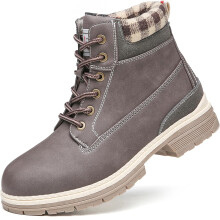 Damen-Trekkingschuhe Winterstiefel Wasserdicht Gefüttert Bequem Braun 37 — damen winterstiefel, wasserdichte trekkingschuhe
