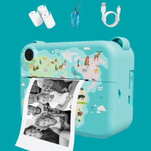 (Blue) Kids Camera Instant Print Christmas Birthday Gifts for 3-12 Year Old Boys Girls Toys for Kids Age 3-10 with 3 Rolls Print Paper
