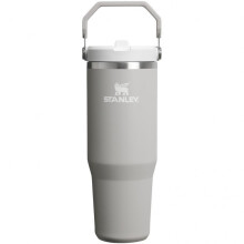 (Black) The IceFlow Flip Straw 2.0 Tumbler 0.89L, Gray, 10-12043-072, Foldable Straw Insulated Cup