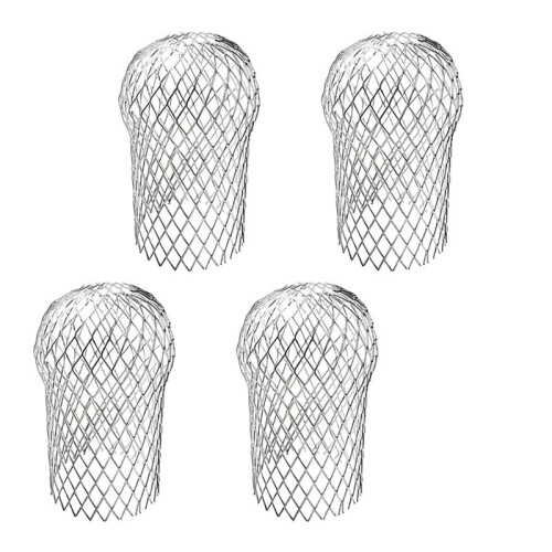 4 Pcs Gutter Downspout Guards 3.5 Inch Aluminum Leaf Filter Strainer Expandable Gutter Downspout Protector 1