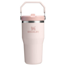(Blue) The IceFlow Flip Straw 2.0 Tumbler 0.6L - 10-12044-044 - Pink, Foldable Handle, 20 oz Leakproof Insulated Cup for Hot & Cold Drinks