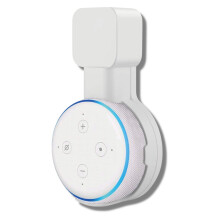 Sintron Wall Mount Holder White for Dᴏt 3 - Smart Home Wall Mount Stand Hanger for Dot 3rd Generation Speaker Holder, Space Saving Accessories Witho