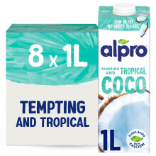 Alpro Coconut Drink - Plant-Based Long Life Dairy Free & Lactose Free Milk Alternative - 1L (Pack o