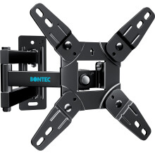 BONTEC TV Wall Bracket for 13-42 Inch LED LCD OLED Flat & Curved TVs up to 20KG, Full Motion Articulating Mount with Tilt, Swivel, Extension, Max VES