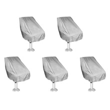 5X Boat Cover, Outdoor Waterproof Pontoon Captain Boat Bench Chair Cover, Chair Protective Covers
