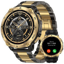 KOSPET TANK T4 Special Edition, GPS Smart Watch for Men, Stainless Steel Case with Offline Map and Walkie Talkie, 10ATM Waterproof, Bluetooth Call, R