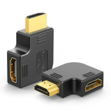 VCELINK 8K HDMI 90 and 270 Degree Angled Adapters Combo, HDMI 2.1 Right Angle Flat Extender Male to Female Gold Plated Support 8K@60Hz 4K@120Hz Compa