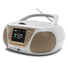 Portable CD Player with DAB/DAB+/FM Digital Radio | Bluetooth & USB MP3 Player | Large Display | Battery & Mains Powered (6x”C”) | Perfect
