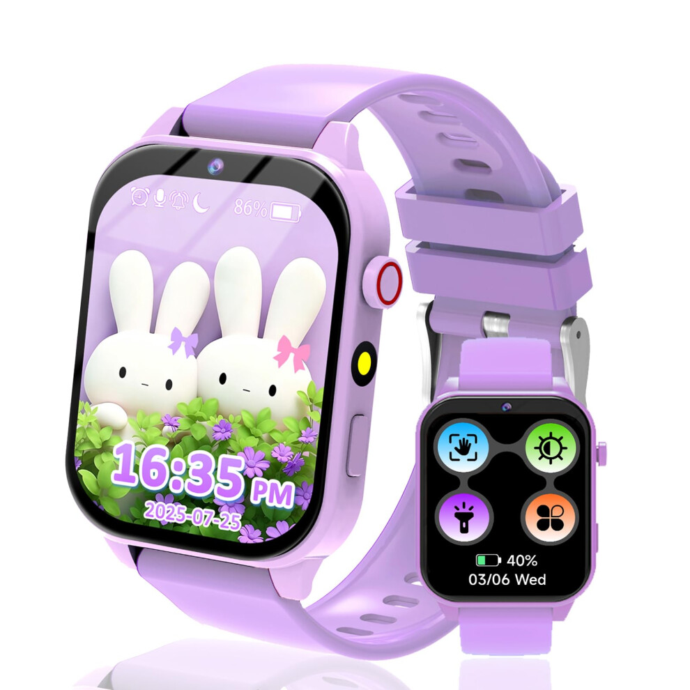 Kaacly Kids Smart Watch For Boys Girls - Smart Watch For Kids Fitness Tracker Watch With Camera 18 Funny Games Alarm Flashlight Pedometer Sleep Monit 5006223544722