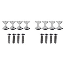 Cycling Pro Titanium Mtb Bike Bicycle Pedal Plate Cleats for Speedplay Zero 8 Cleats 8 Bolts Bike Bicycle Replace Parts