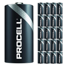 20 Pack - Duracell Procell C Cell Batteries | 1.5V Industrial Power Alkaline Battery | Home or Office Use | Car Air Freshener Promo Pack | Reliable L