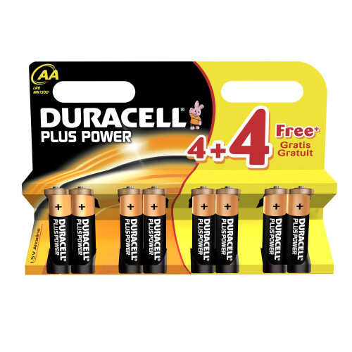 Duracell Duracell DUR018105 Plus Power AA Batteries (Pack of 8)