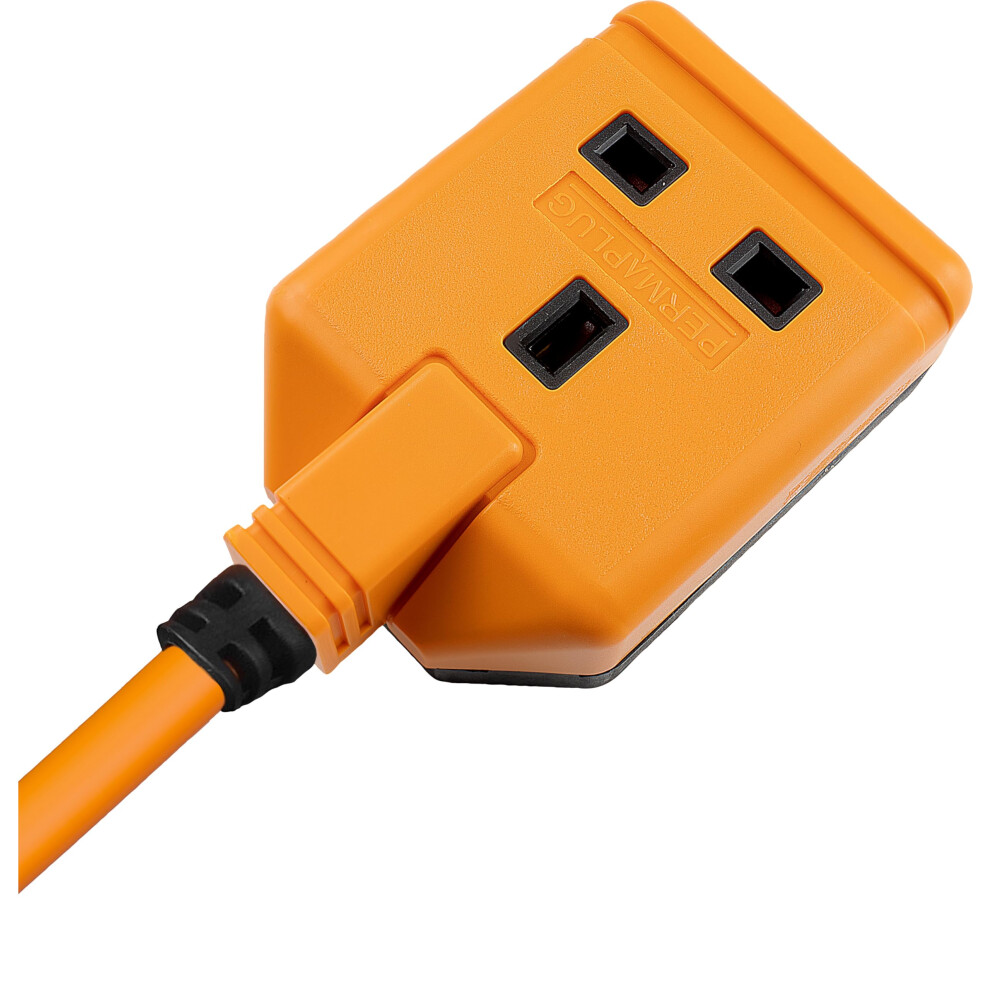 Photos - Electrical Wire & Cable Masterplug One Socket Single Extension Lead, 5 Metre Cable, Unswitched, Heavy Duty, Rewireable, 1-Way Plug Extension Cable, 