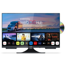 Cello C2224WSF 12 Volt 22 inch Traveller Smart Frameless TV/DVD Pitch Perfect Speakers Ultrafast WebOS, Freeview Play, Bluetooth, Netflix, Small TV f