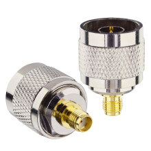 Boobrie N Type Male to SMA Female RF Coaxial Adapter SMA to N Type Adapter Low Loss WiFi Antenna Cable Connector for WiFi Analyzer Radio Pack of 2