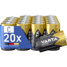 VARTA Power on Demand C Baby Batteries (20-pack, economy pack - smart, flexible and powerful, for mobile end devices - e.g. for computer accessories,