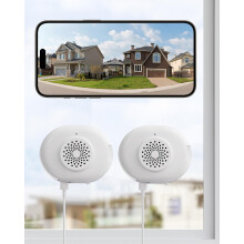 ZOSI 2 x C680 3MP 2K Window Security Camera, Full Color Night Vision, Indoor Plug-in WiFi Camera for Home Security, AI Human Vehicle Detection, 2.4/5