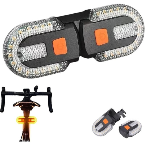Wireless Remote Control for Bicycle Rear Light, Split Back with Controller for Night Drivingfor Mountain Bikes 1