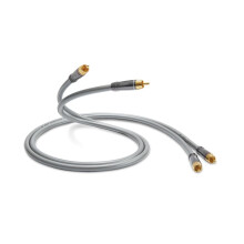 QED Performance Audio 40i RCA Stereo Audio Cable for Connecting 2 Phono Connectors to 2 Phones with QED Solid Complementary Conductor Technology and
