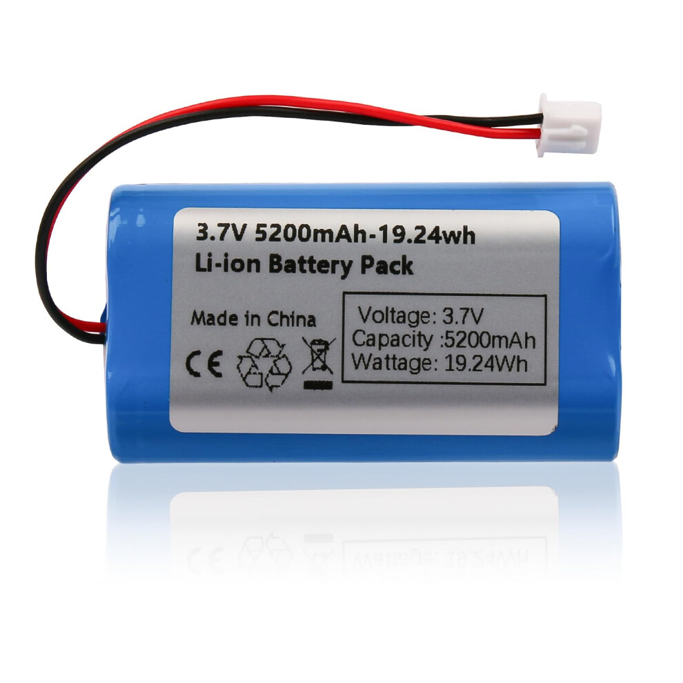 3.7V 5200Mah Rechargeable Lithium-Ion Battery With Xh2.54 Connector 5001086632739