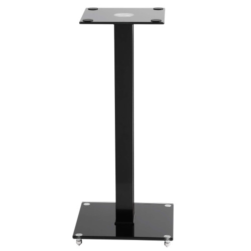 TekBox 2x Speaker Stands - Glass Surround Sound Platform Units 1
