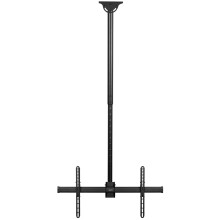VIVO Ceiling TV Mount for 37 to 90 inch Screens, Telescoping Height Adjustment with 2m Extension Pole, Fits Pitched/Vaulted Roof, VESA up to 800x400,