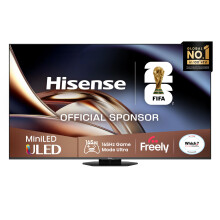Hisense 85" 85U8QTUK MiniLED QLED 165Hz Smart AI TV - Hi-View AI Engine PRO, 165Hz Game Mode Ultra, 412 Channel, Dolby Atmos, Quantum Dot Colour, Ant
