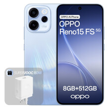 OPPO Reno15 FS 5G Unlocked Smartphone, 8+512GB, 50MP FOV 100 Ultra-Wide Selfie Camera, 6.57" 120Hz Display, AI Portrait Glow, 6500mAh Battery, IP69,