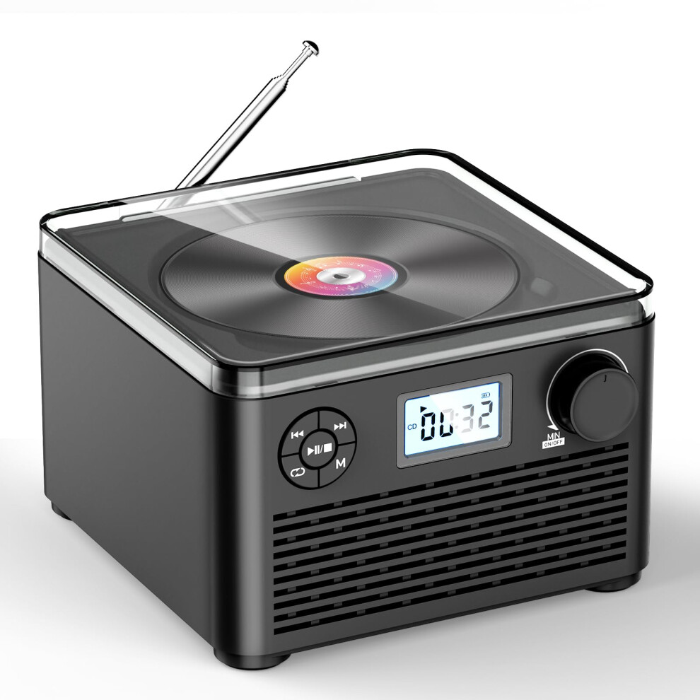 Kuephom Portable Cd Player With Bluetooth Speakers & Fm Radio 5002514885062