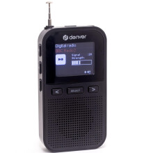 Denver Pocket DAB Radio Portable Radio- DAB Plus Digital Radios with Rechargeable FM Radio,Speaker & Headphone Jack - Mini Small Radios for Portable