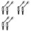 6pcs M12 X 40mm Handle Adjustable Clamp Lever Threaded Button Ratchet Male Threaded Stud Knob Lock 1